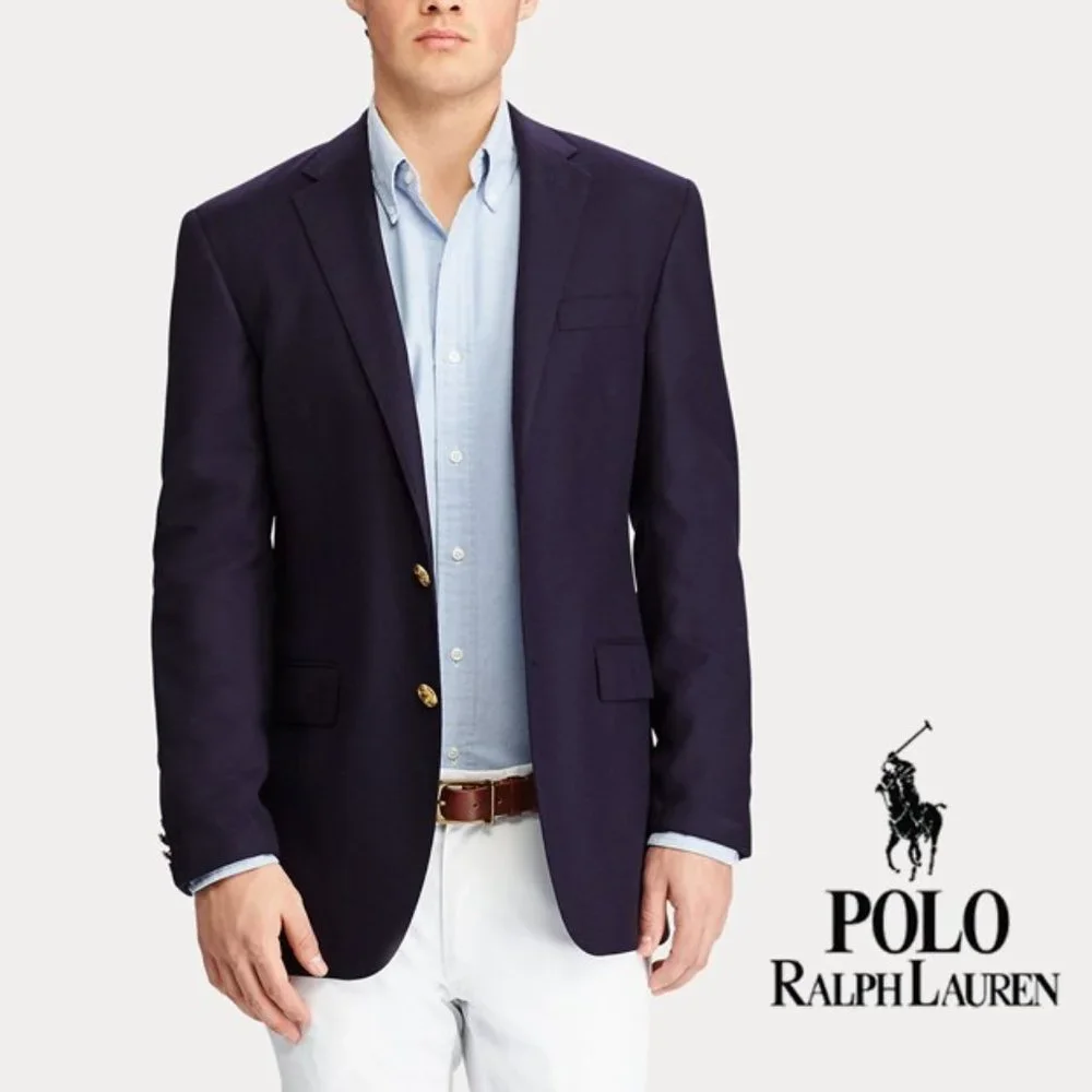 Polo Ralph Lauren Interpid Blue Suit Blazer 40R